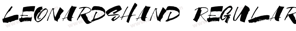 LeonardsHand Regular字体转换